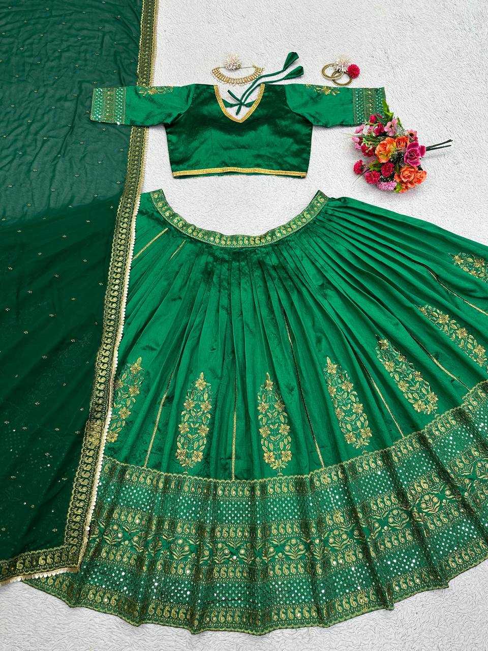 YNF MALBARI SILK RIN162 256 WHOLESALE LEHENGAS MANUFACTURER